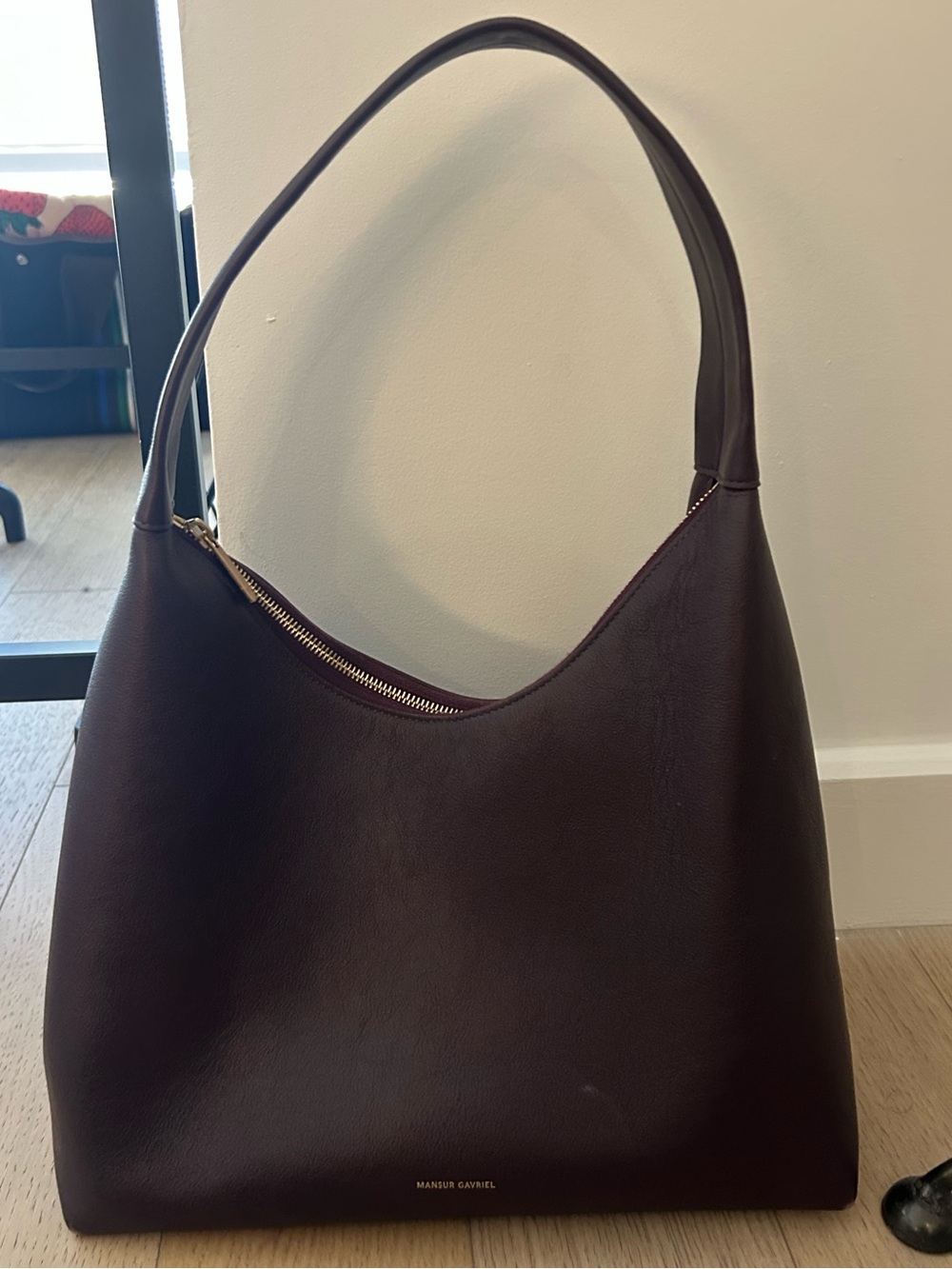 Mansur Gavriel Candy Hobo Bag in Pomegranate - Picture 2 of 5
